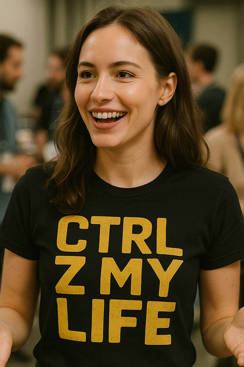 "Ctrl Z My Life" graphic tee designer - product photo 7