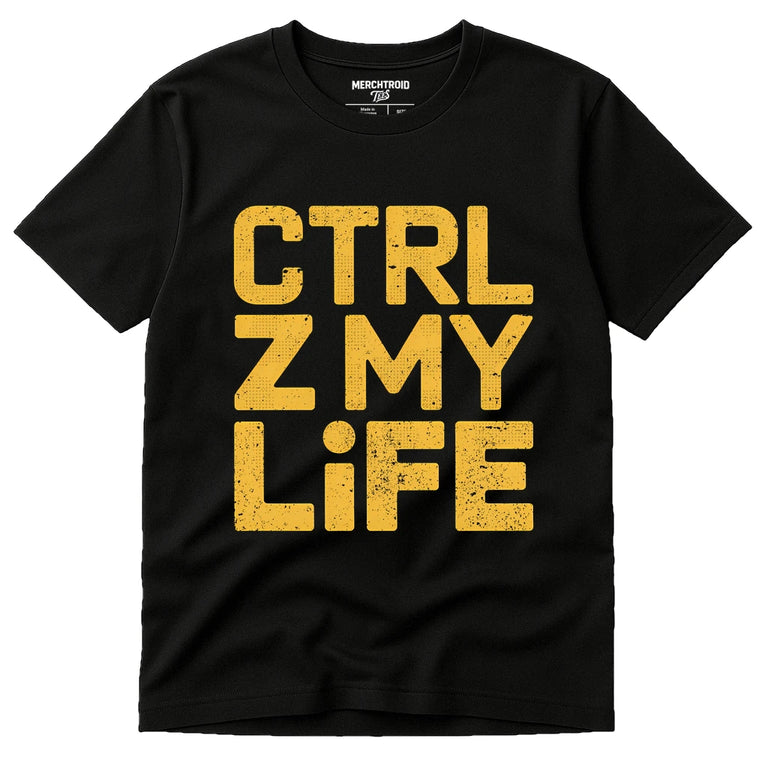 Black Graphic Tee Designer - 