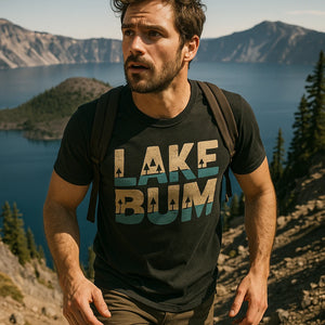 "Lake Bum" lake t shirt - product photo 8