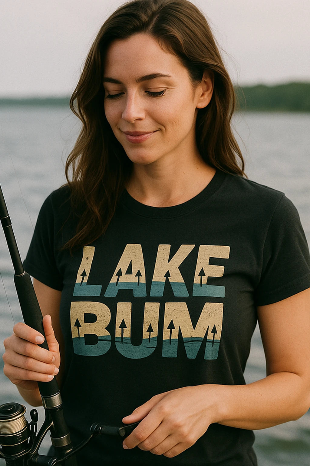 "Lake Bum" lake t shirt - product photo 7