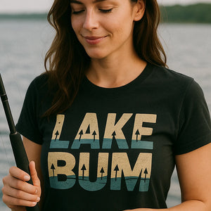 "Lake Bum" lake t shirt - product photo 7