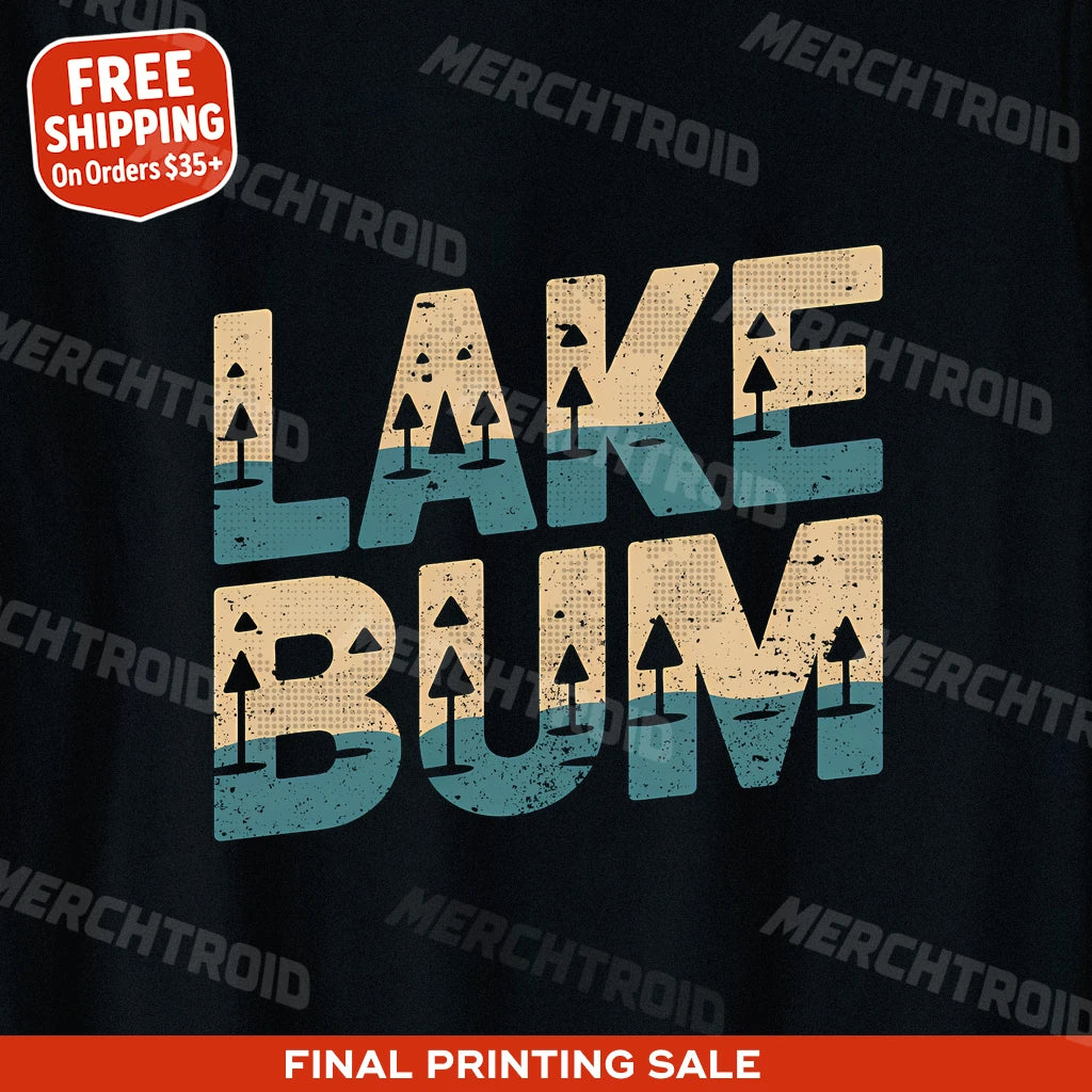 "Lake Bum" lake t shirt - product photo 9
