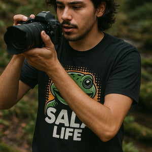 "Sala Life" black salamanders t shirt - a birthday gift for salamanders lover