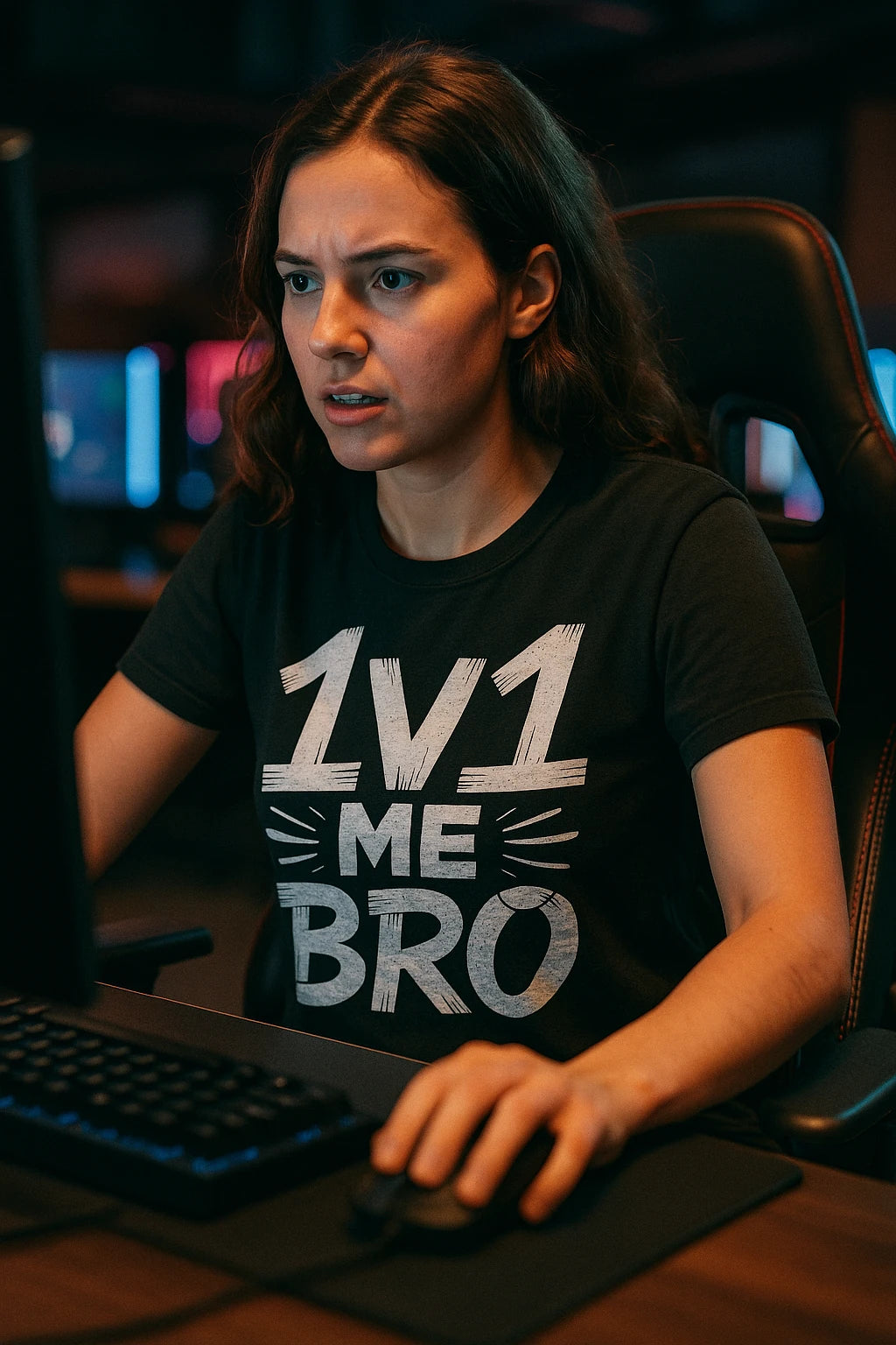 "1V1 Me Bro" black esport shirts - a birthday gift for esport lover