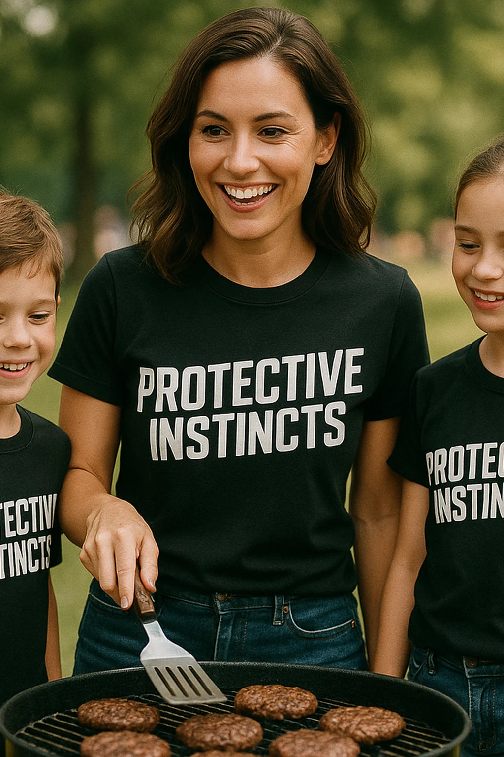 "Protective Instincts" dad son matching shirts - product photo 7