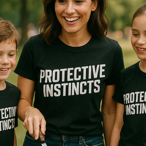 "Protective Instincts" dad son matching shirts - product photo 7