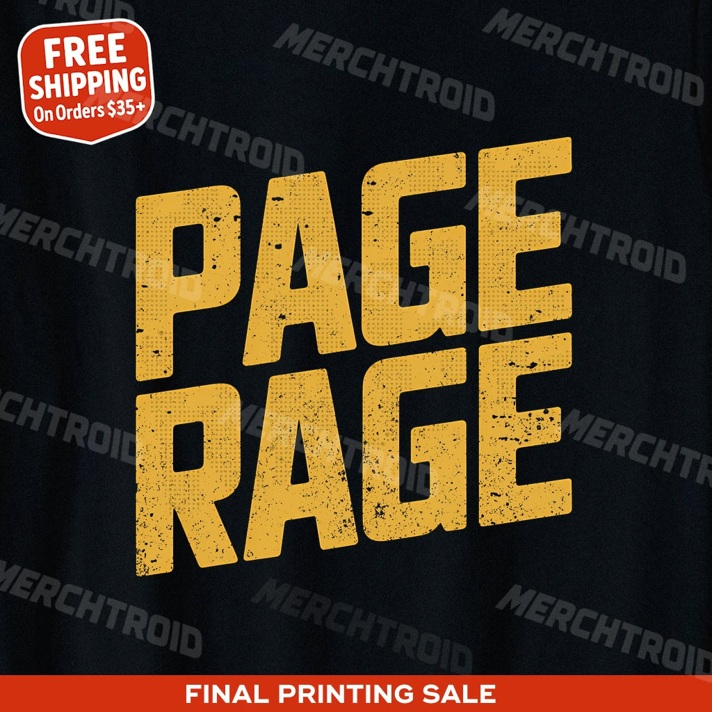 "Page Rage" studying t shirt - product photo 9