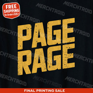 "Page Rage" studying t shirt - product photo 9