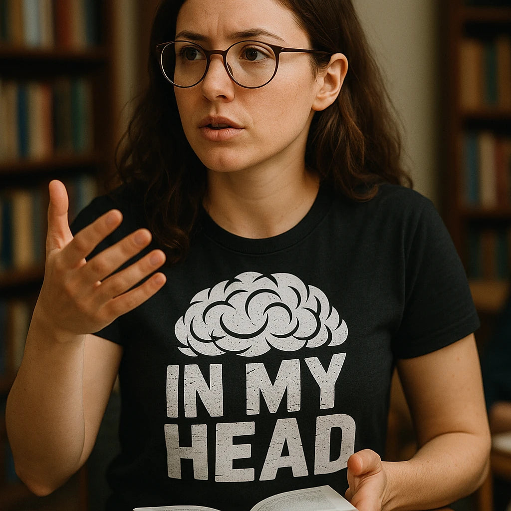 "In My Head" black psychologist shirts - also one of the gifts to get a psychologist