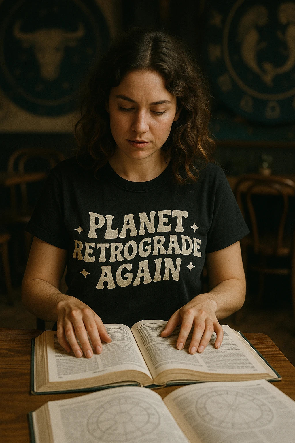 "Planet Retrograde Again" black cancer t shirts astrology - also one of the best gifts for astrology lovers
