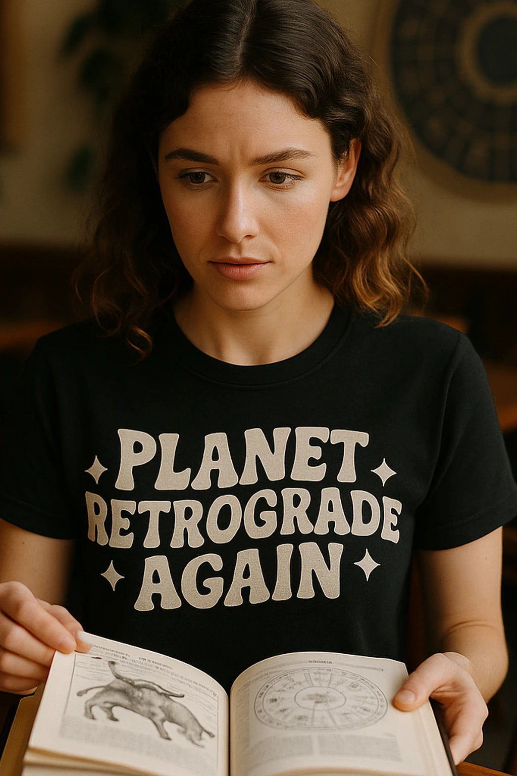 "Planet Retrograde Again" black cancer t shirts astrology - also one of the gifts for someone who likes astrology