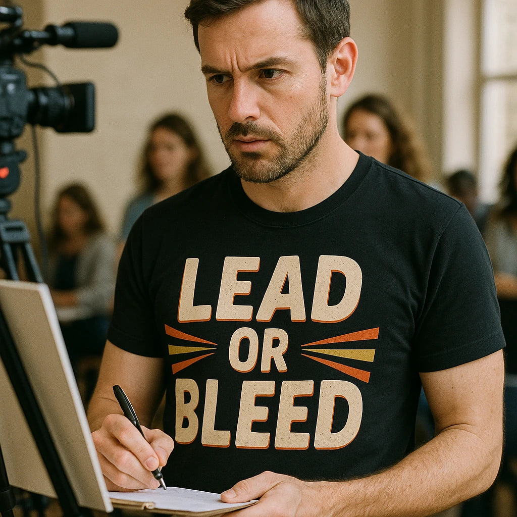 "Lead Or Bleed" journalist t shirt - product photo 8