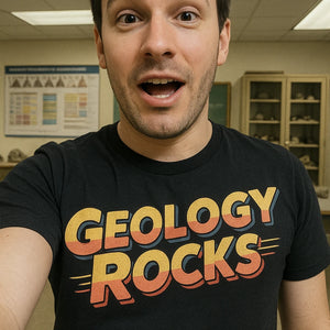 "Geology Rocks" funny geology t shirt - product photo 7