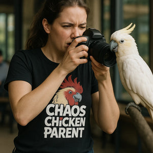 "Chaos Chicken Parent" cockatoo shirts - product photo 8