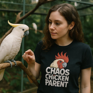 "Chaos Chicken Parent" cockatoo shirts - product photo 9