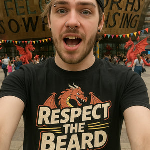 "Respect the Beard" dragons t shirt - product photo 6