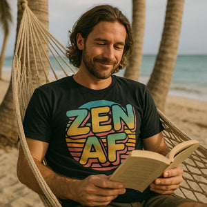 "Zen Af" relaxing t shirt - product photo 8