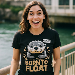 "Born To Float" sea otter t shirt - product photo 7