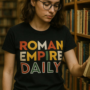 "Roman Empire Daily" black african american history t shirts - also one of the presents for history lovers
