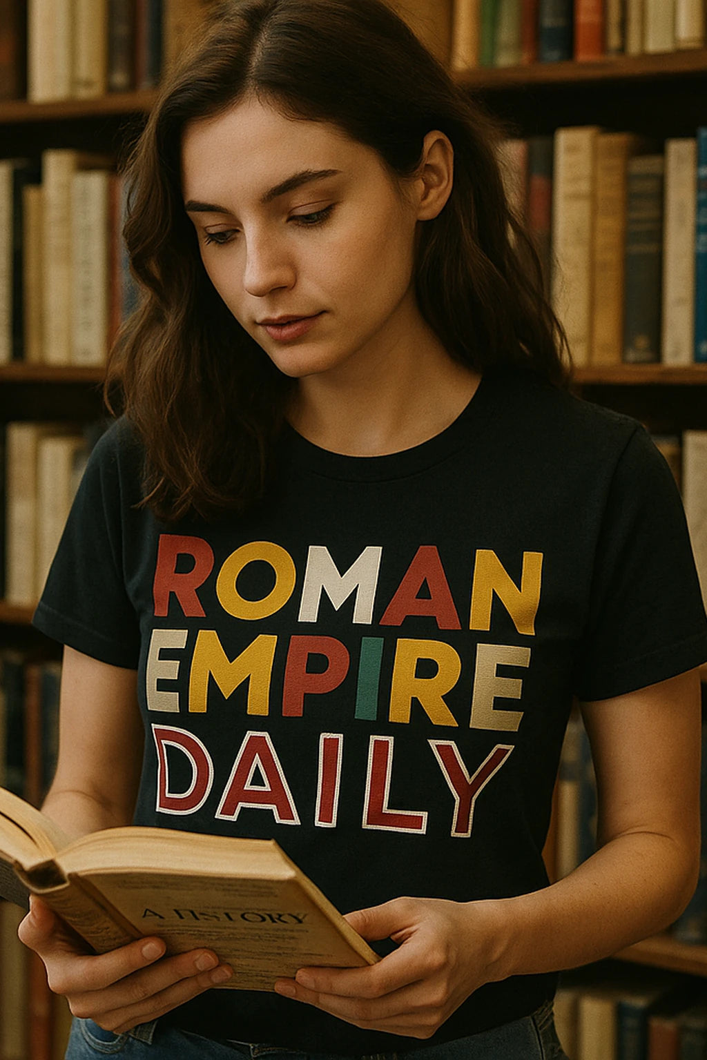 "Roman Empire Daily" black african american history t shirts - also one of the best presents for history buffs