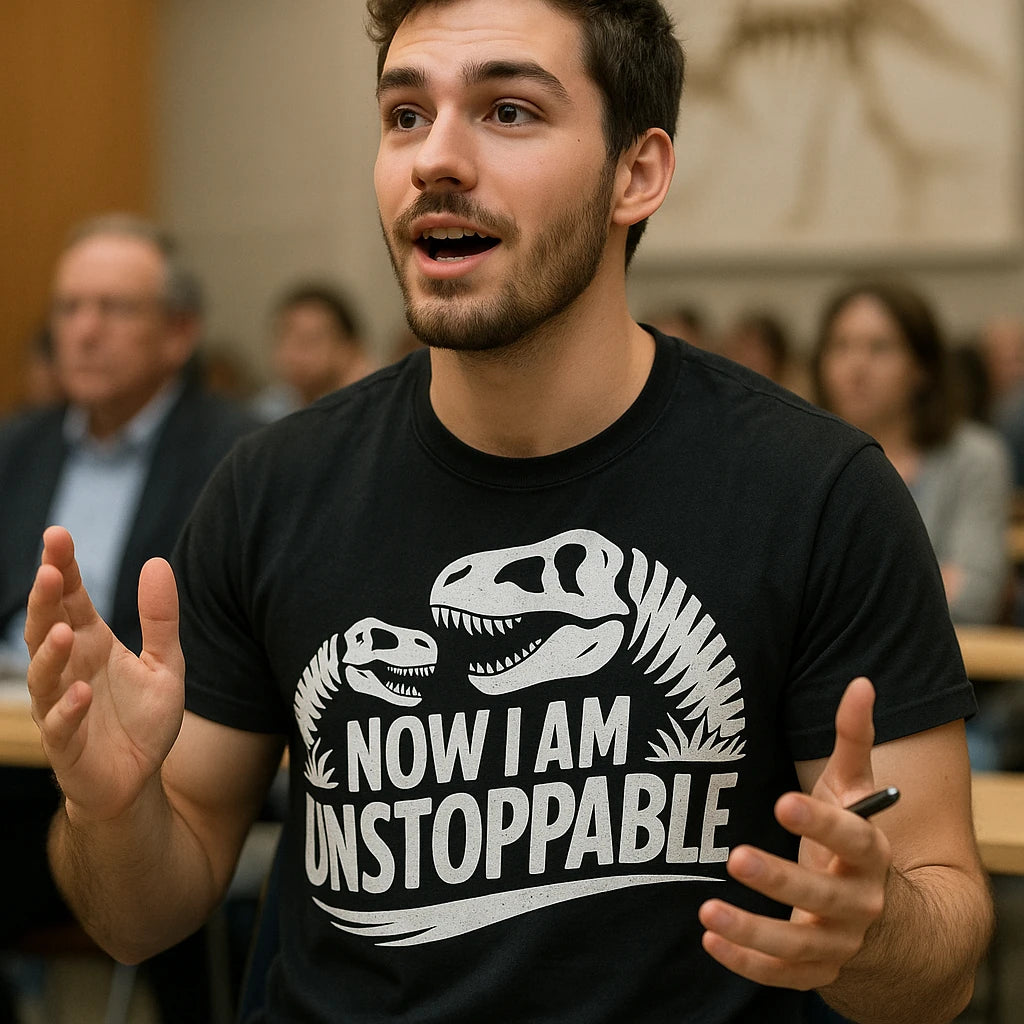 "Now I Am Unstoppable" paleontology shirts - product photo 8