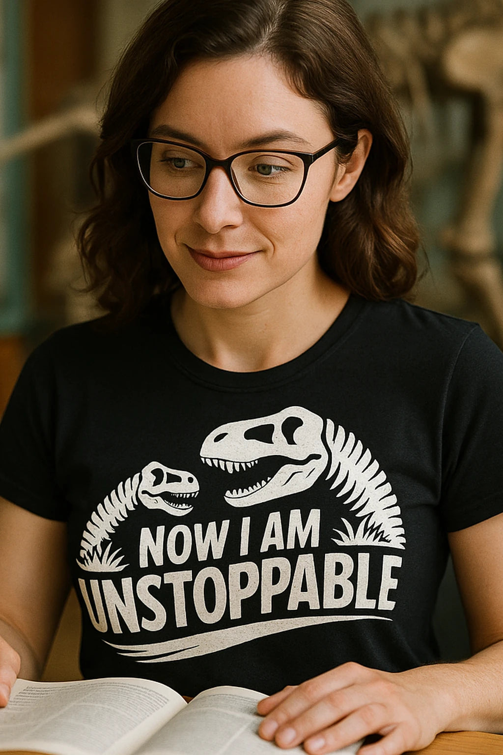 "Now I Am Unstoppable" paleontology shirts - product photo 7