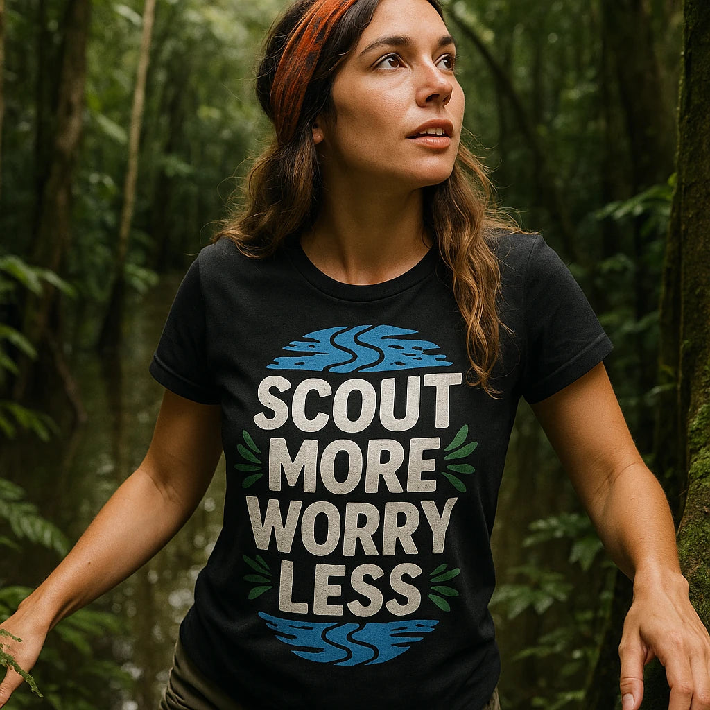 "Scout More Worry Less" rivers t shirt - product photo 8