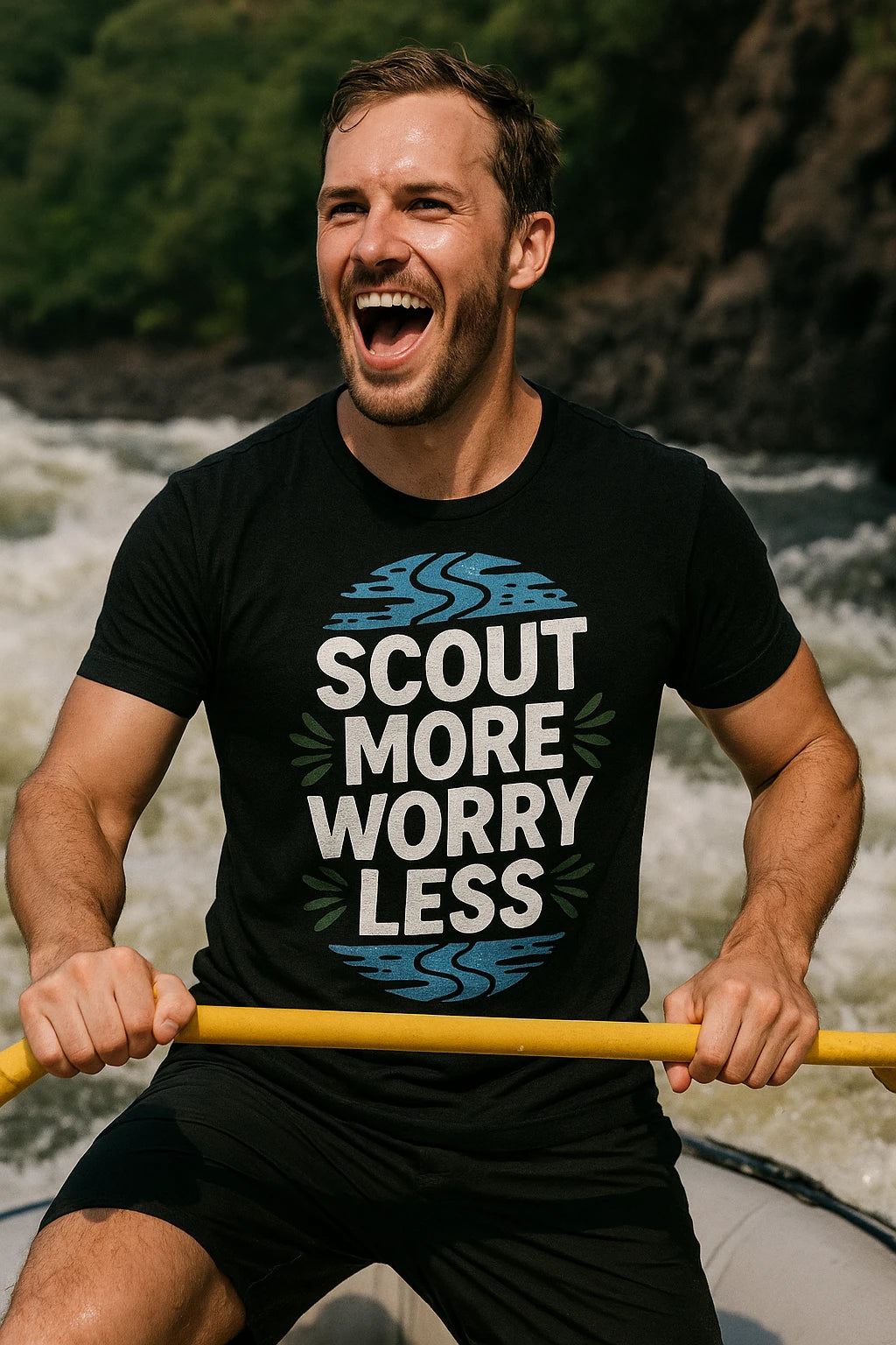 "Scout More Worry Less" rivers t shirt - product photo 6
