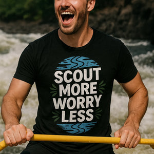 "Scout More Worry Less" rivers t shirt - product photo 6