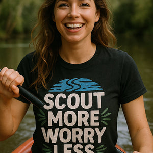 "Scout More Worry Less" rivers t shirt - product photo 7