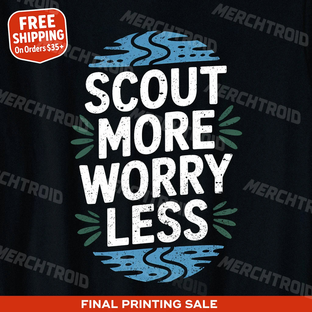 "Scout More Worry Less" rivers t shirt - product photo 9