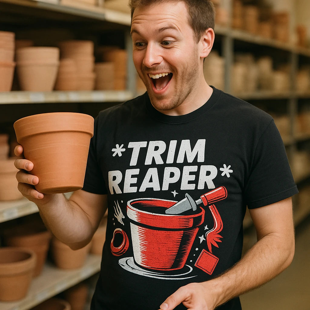 "Trim Reaper" online ceramics t shirt - product photo 8