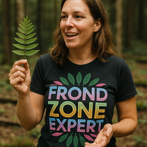 "Frond Zone Expert" botany t shirt - product photo 8