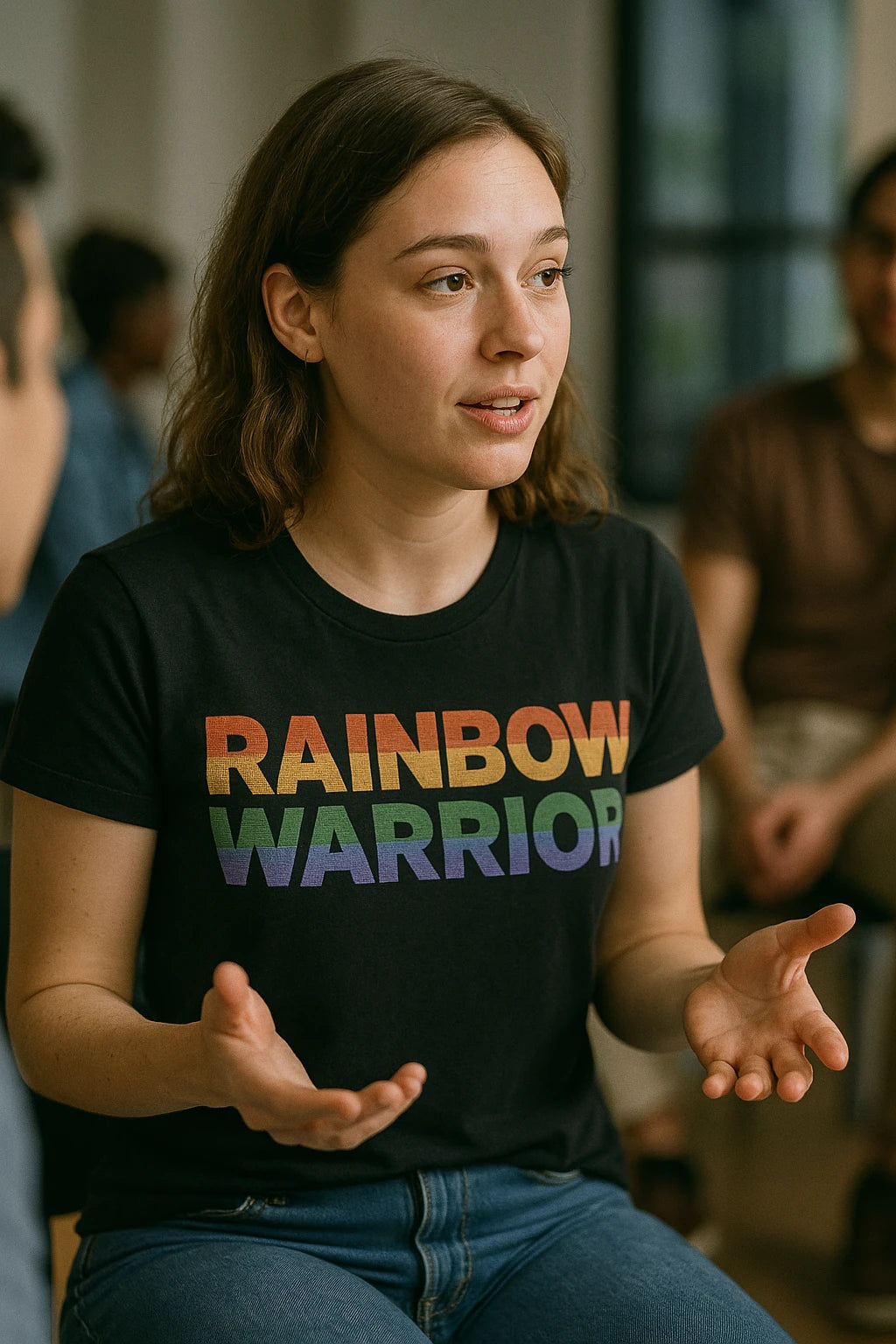 "Rainbow Warrior" lgbtq funny shirts - product photo 6