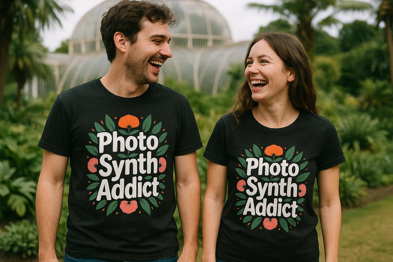 Person wearing the black botany t shirt graphic tee - 