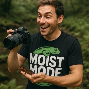"Moist Mode" salamanders t shirt - product photo 8