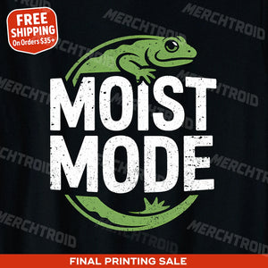 "Moist Mode" salamanders t shirt - product photo 9