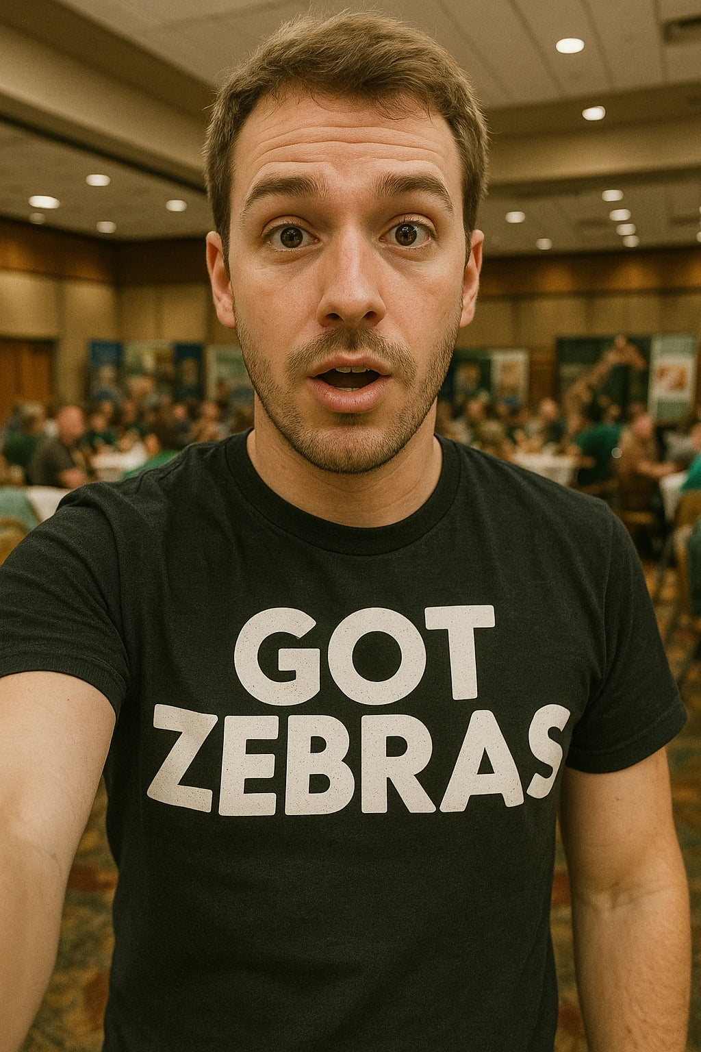 "Got Zebras" black zookeeper shirts, photographed as zookeeper gift ideas