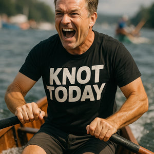 "Knot Today" black boating tee shirts - also one of the best gifts for boat lovers