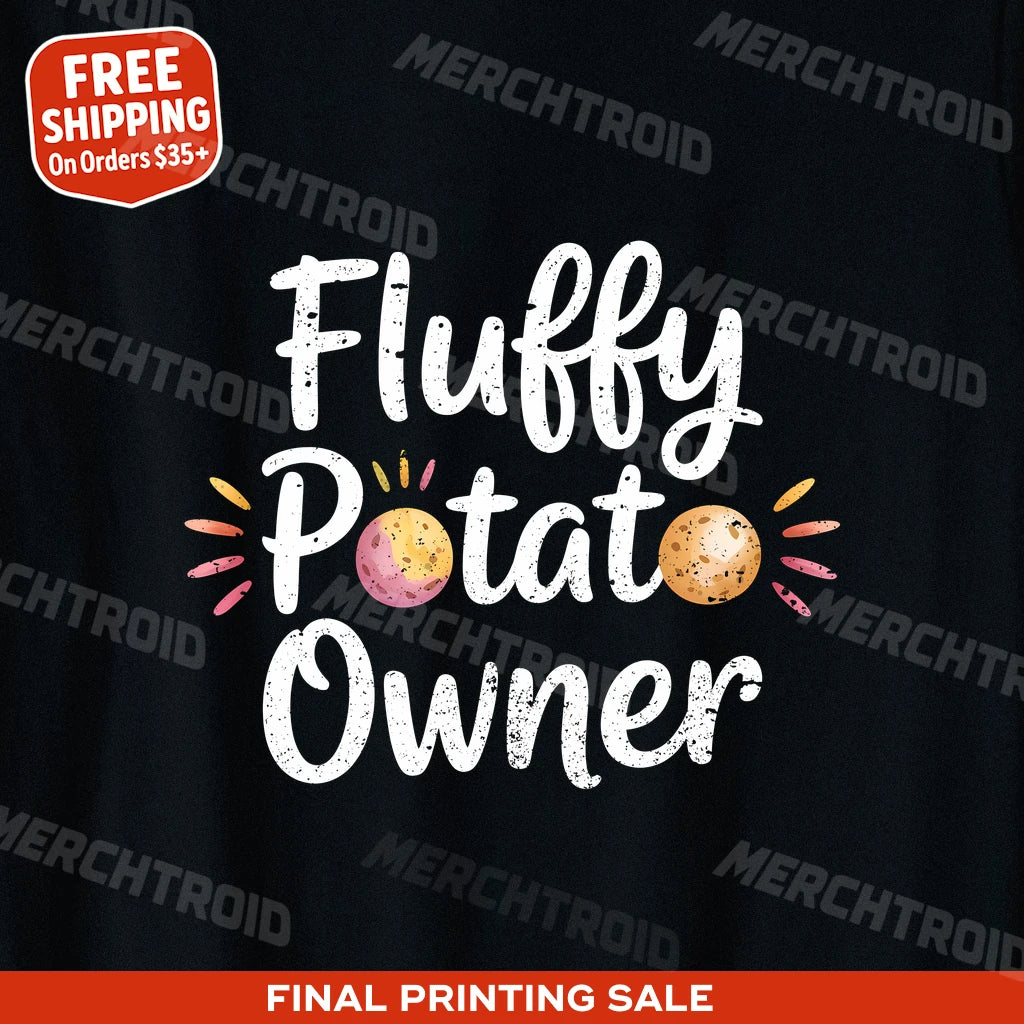 "Fluffy Potato Owner" cats t shirt - product photo 10