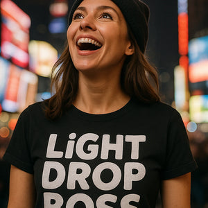 "Light Drop Boss" men's new years eve shirts - product photo 7