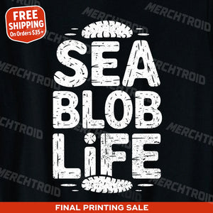 "Sea Blob Life" cucumber t shirt - product photo 10