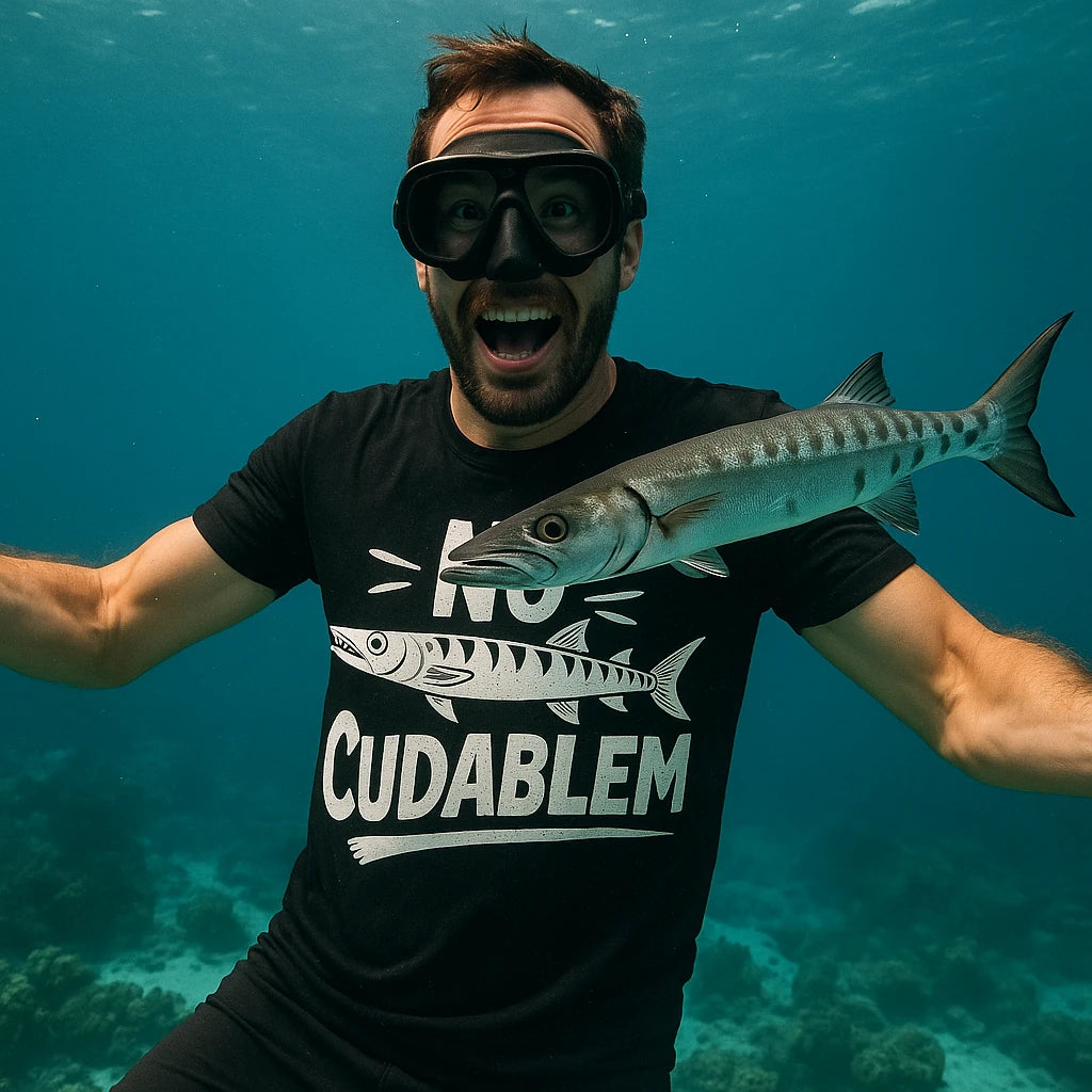 "No Cudablem" barracuda t shirt - product photo 8