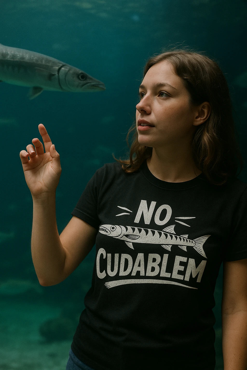 "No Cudablem" black barracuda t shirt - a birthday gift for barracuda lover