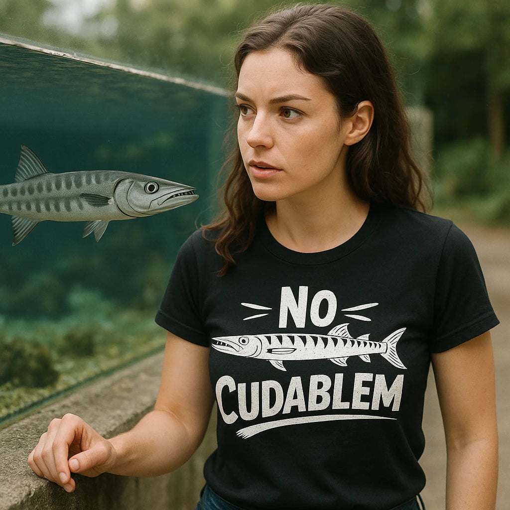 "No Cudablem" barracuda t shirt - product photo 9