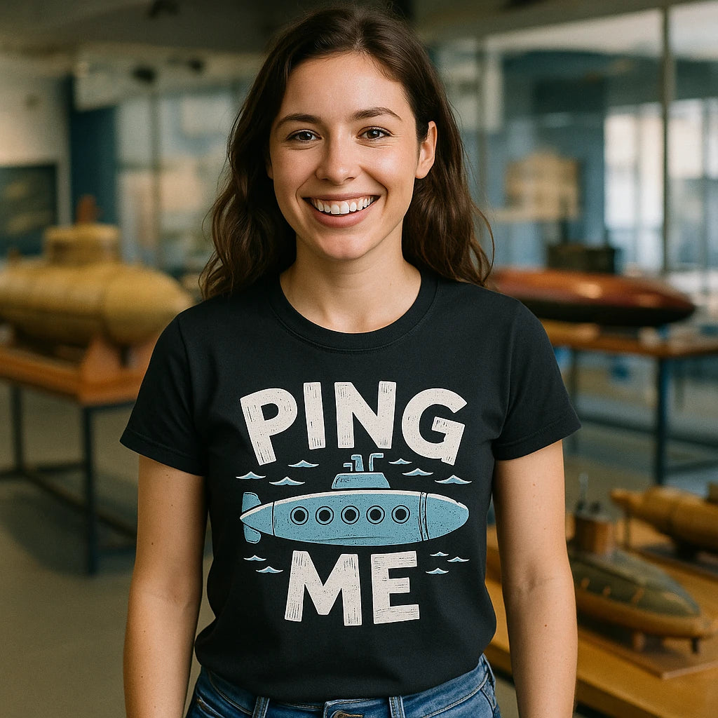 "Ping Me" submarine t shirt - product photo 9