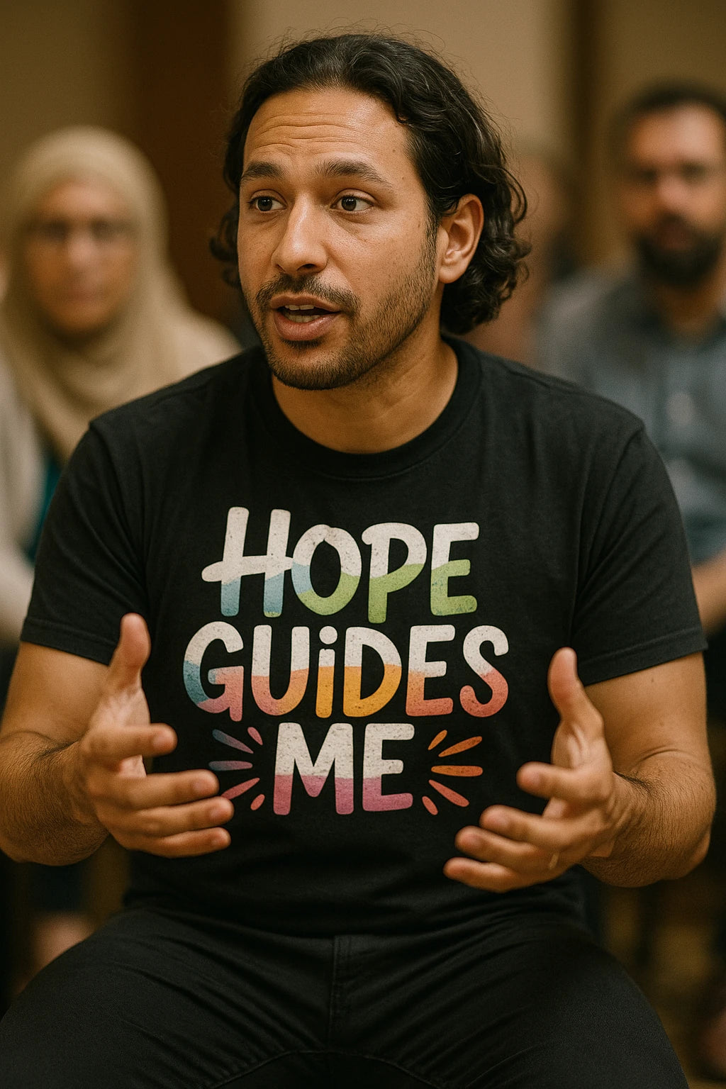 "Hope Guides Me" faith t shirt - product photo 6