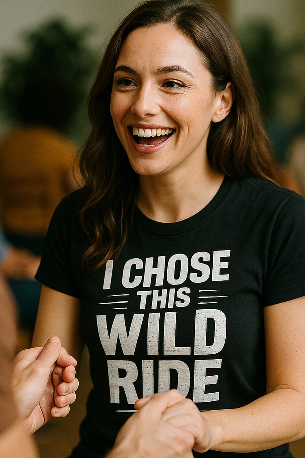 "I Chose This Wild Ride" black relationships shirts, photographed as relationships lover gift