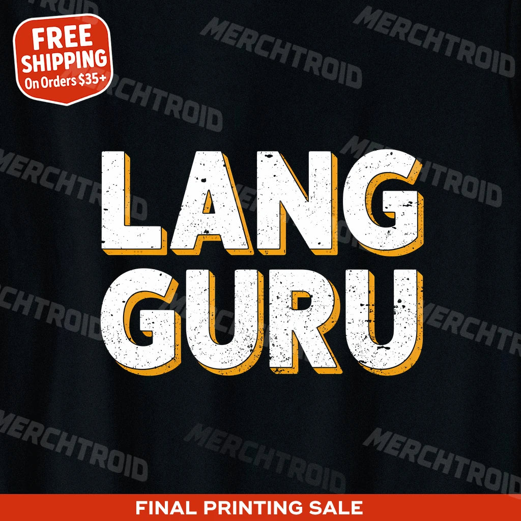 "Lang Guru" translator t shirt - product photo 10