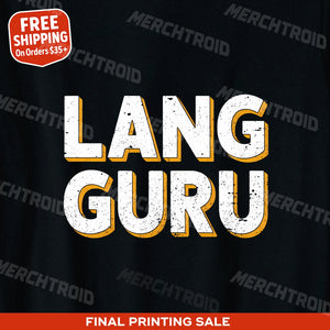 "Lang Guru" translator t shirt - product photo 10
